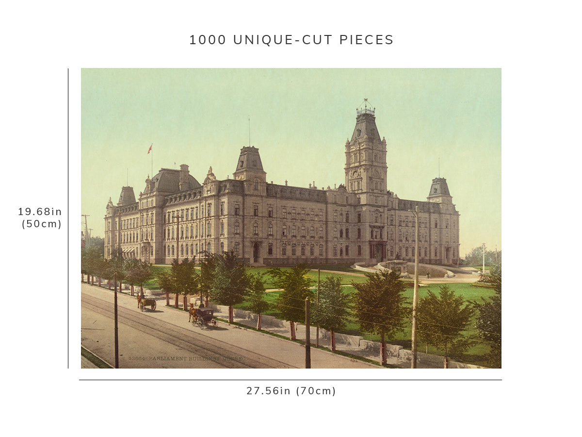 1000 piece puzzle - 1901 | Parliament buildings | Quebec, Canada | Birthday Present Gifts | Jigsaw games