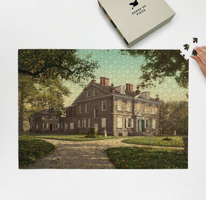 1000 piece puzzle Cliveden, the Chew Mansion, Germantown Birthday Present Gifts Unique Gift