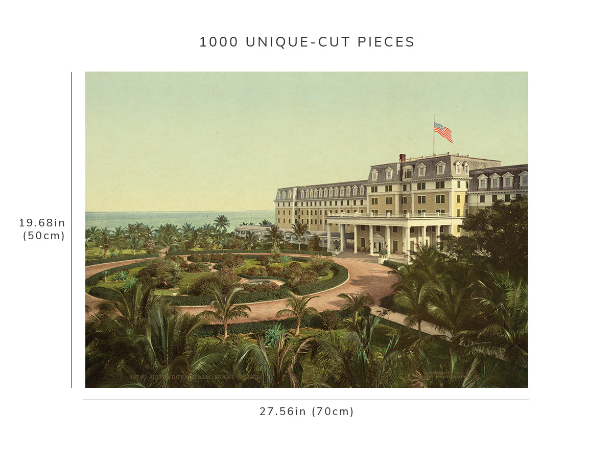 1000 piece puzzle - 1901 | Hotel Royal Palm | Miami, Florida | FL | Jigsaw Puzzle Game for Adults