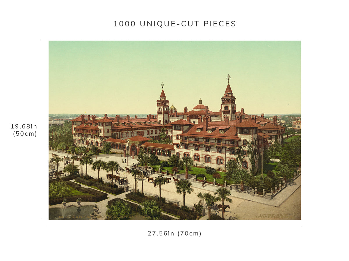 1000 piece puzzle - 1902 | Ponce De Leon | hotels | St. Augustine, Florida | FL |Birthday Present Gifts