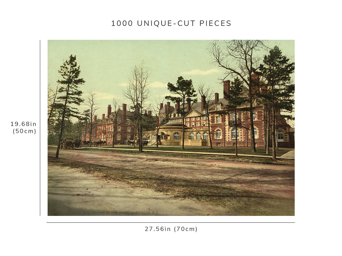 1000 piece puzzle - 1901 | The Laurel in the Pines | hotel | Lakewood, NJ | Family Entertainment