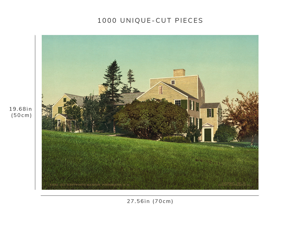 1000 piece puzzle - 1901 | Old Benning Wentworth Mansion, Portsmouth, NH | Birthday Present Gifts