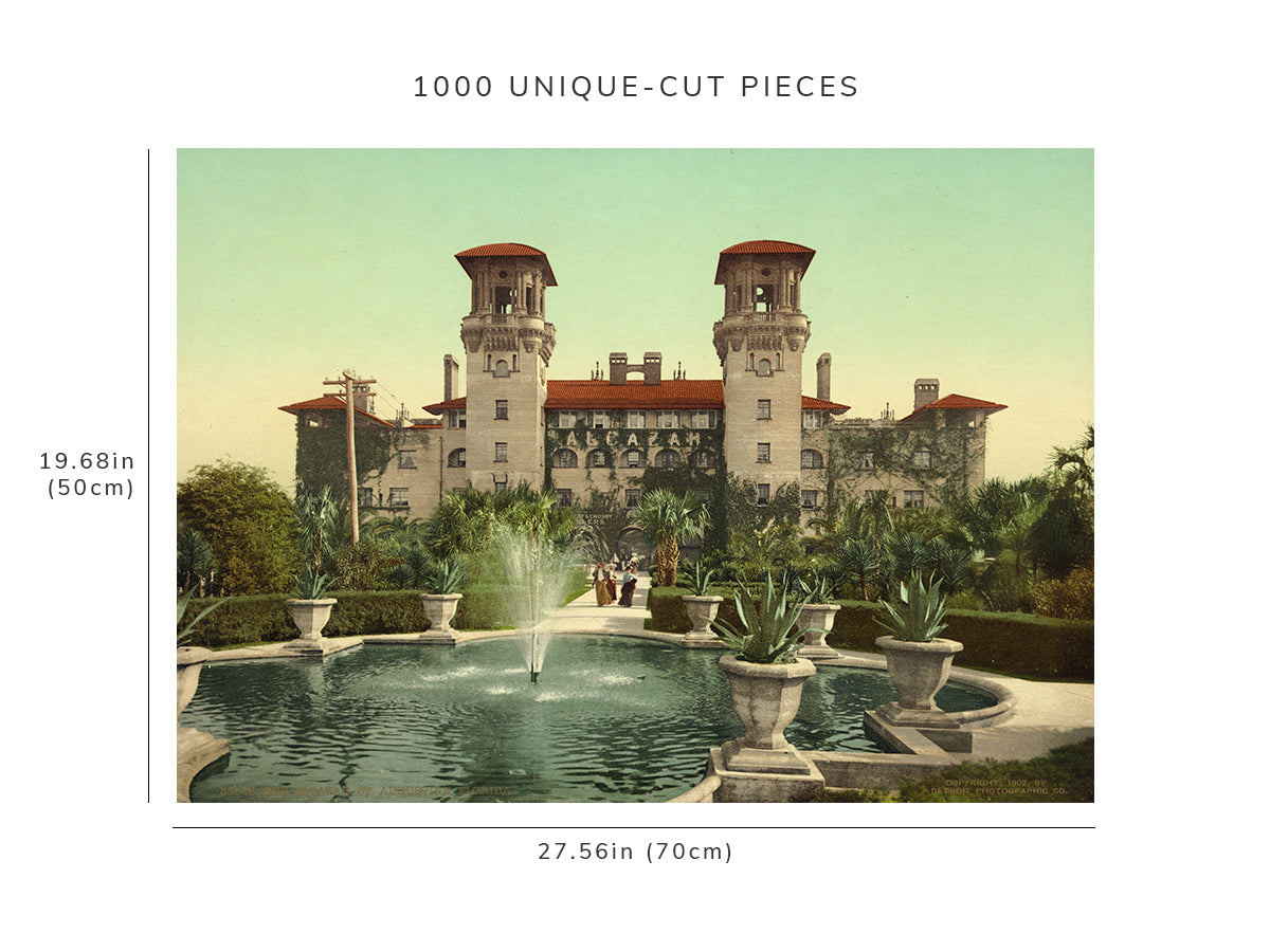 1000 piece puzzle - 1902 | Resorts | fountains | Alcazar | St Augustine, Florida | FL