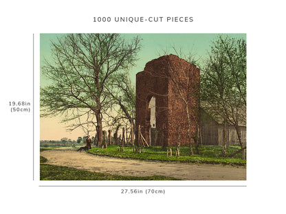 1000 piece puzzle - 1902 | Old Church at Jamestown | Virginia | VA | Birthday Present Gifts