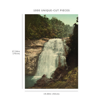 1000 piece puzzle - 1902 | Horse Pasture Falls| Sapphire, NC | North Carolina | Birthday Present Gifts