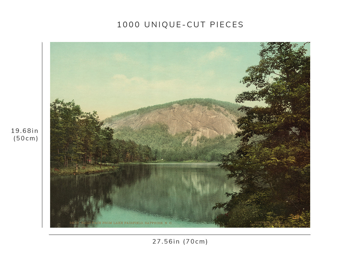 1000 piece puzzle - 1902 | Bald Face | Lake Fairfield | mountains | Sapphire, North Carolina | NC