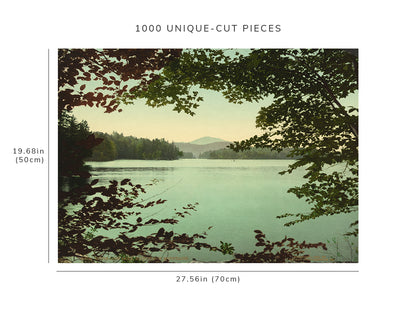 1000 piece puzzle - 1902 | Upper Loon Lake | Adirondack Mountains, New York | NY