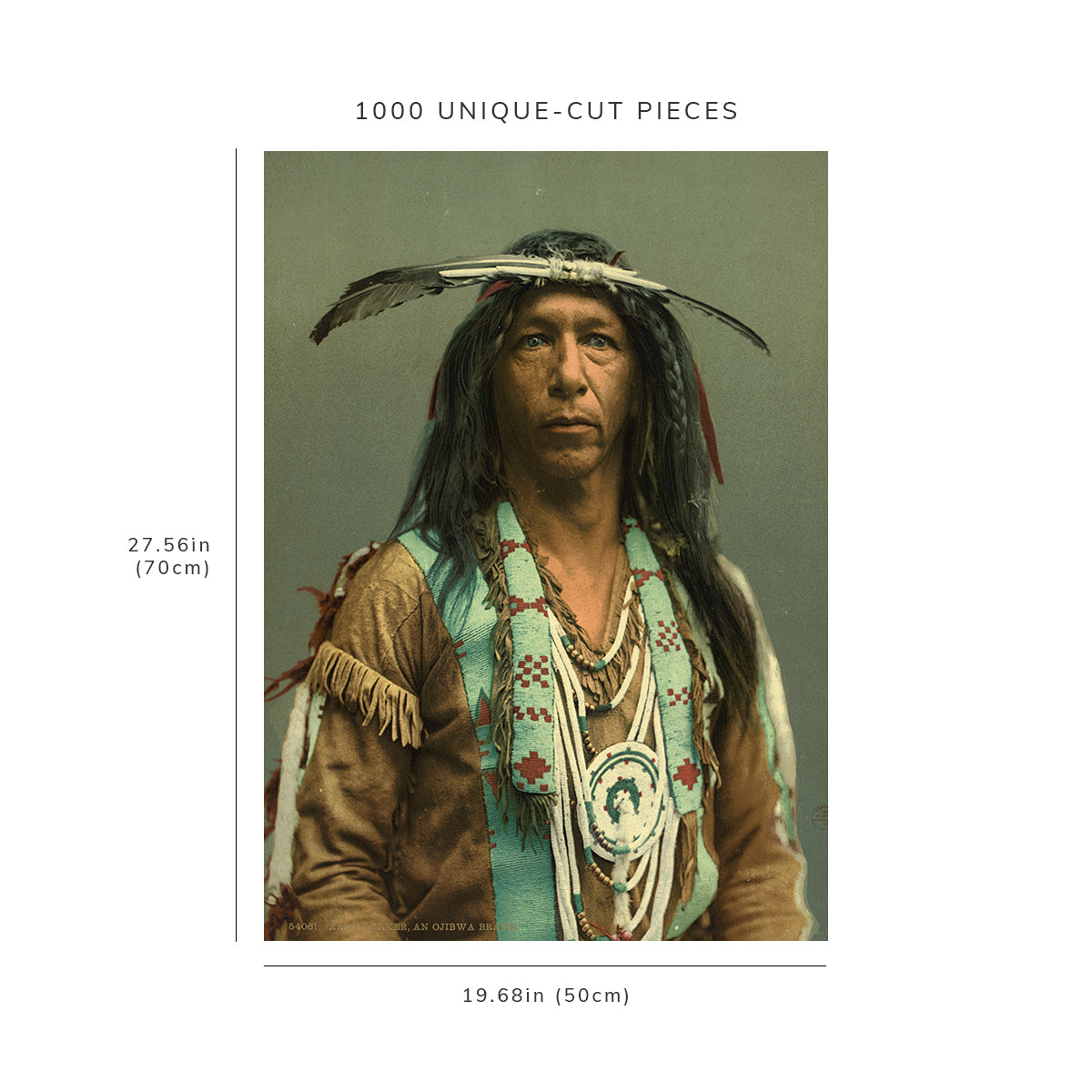 1000 piece puzzle - 1903 | Arrowmaker | an Ojibwa brave | Native Americans | Indians | Family Entertainment