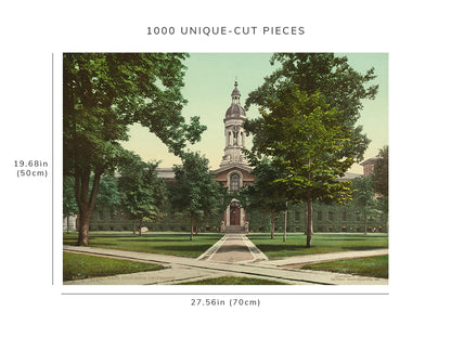 1000 piece puzzle - 1903 | Nassau Hall, Princeton University | New Jersey | NJ | Birthday Present Gifts