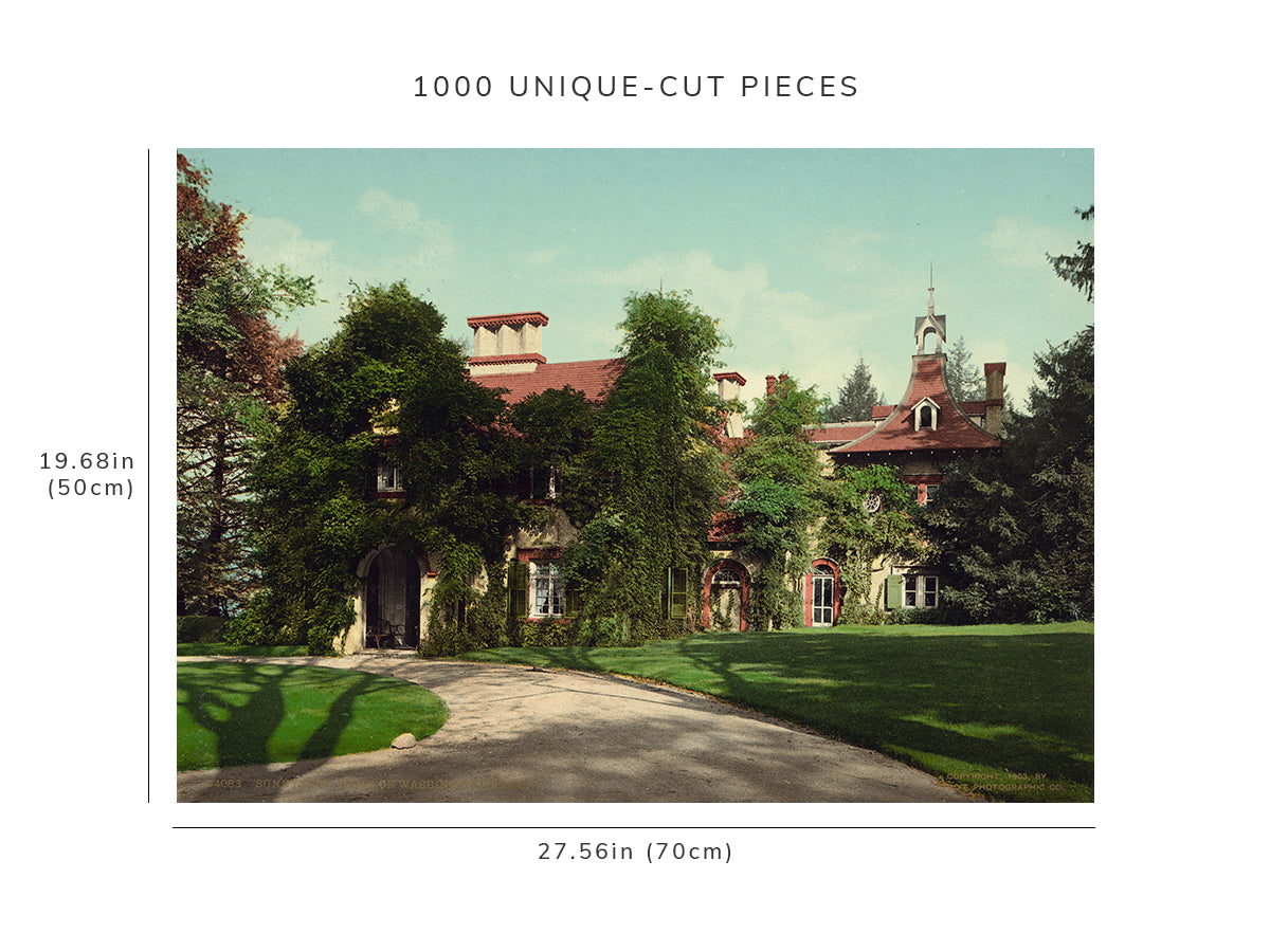 1000 piece puzzle - 1903 | Sunnyside | home of Washington Irving | Tarrytown, NY | New York | Hand made