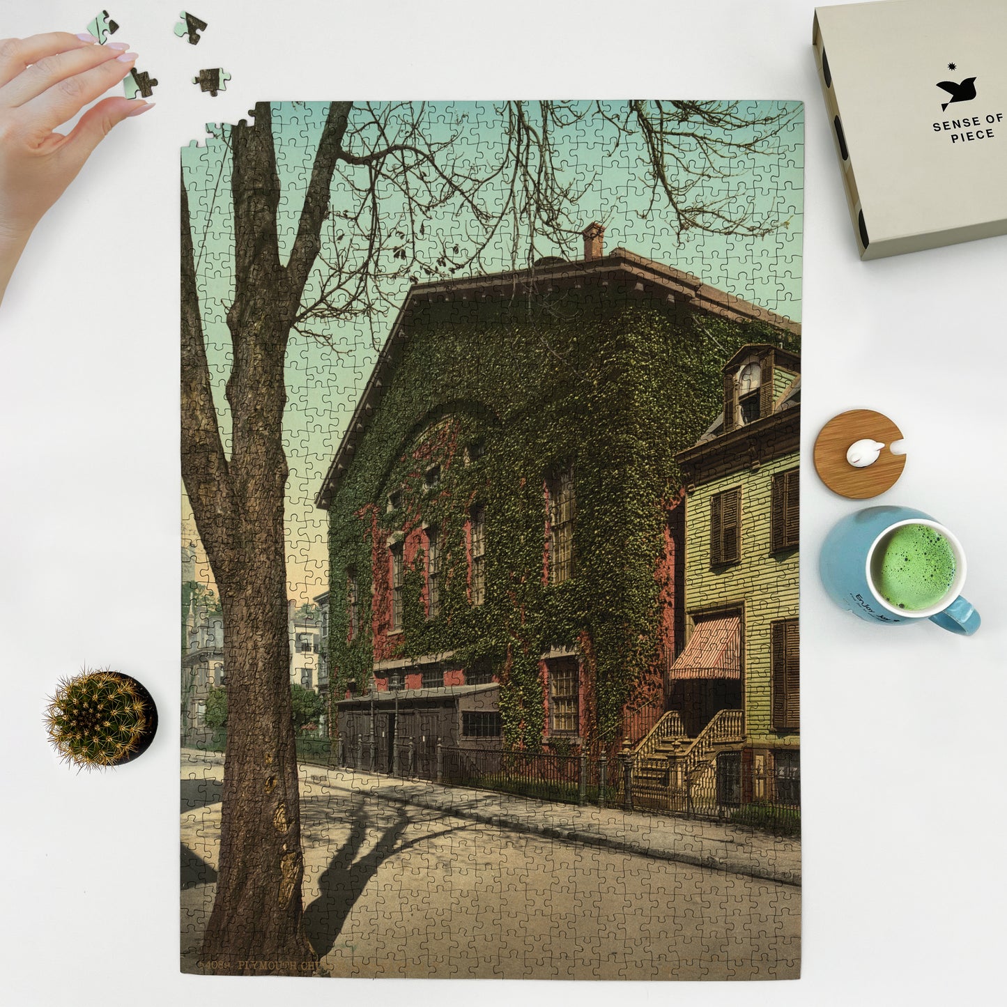 1000 piece puzzle 1904 Plymouth Church Protestant Congregational Brooklyn, NY New York