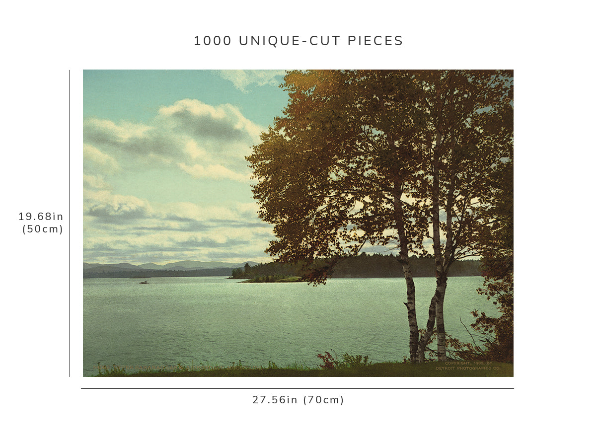 1000 piece puzzle - 1903 | Upper Saranac Lake | Adirondack Mountains, New York | NY