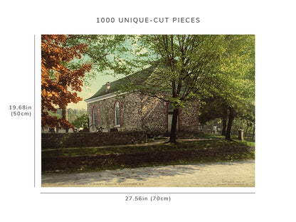 1000 piece puzzle - 1904 | Old Dutch church in Sleepy Hollow | Tarrytown, New York | NY | Birthday Present