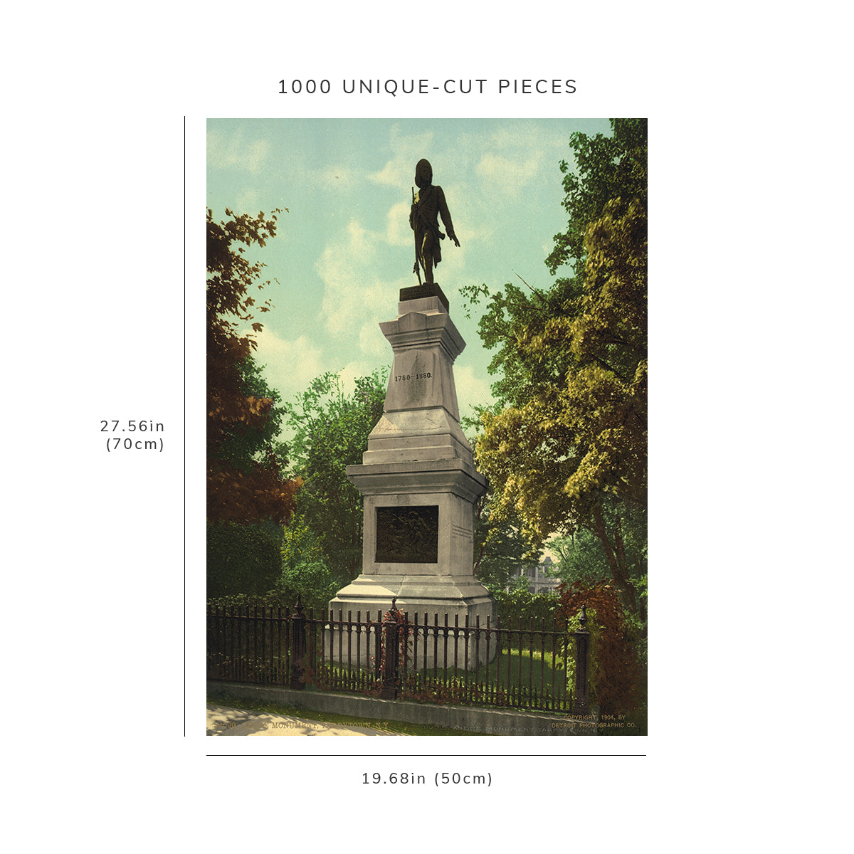 1000 piece puzzle - 1904 | John Andre Monument | Revolutionary War | Tarrytown, New York | NY