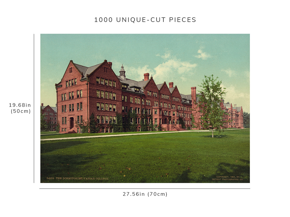 1000 piece puzzle - 1904 | The dormitories | Vassar College, Poughkeepsie, New York | NY