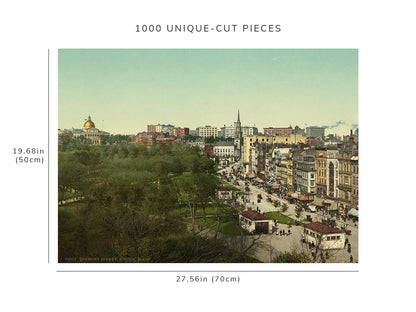 1000 piece puzzle - 1904 | Tremont Street | Boston, Massachusetts | MA | Birthday Present Gifts
