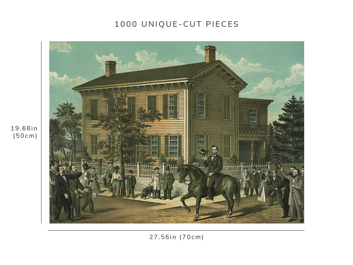 1000 piece puzzle - Abraham Lincoln's Return to Home | Campaign for Presidency | Springfield, Illinois