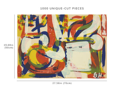 1000 piece puzzle - 1953 | Still life | primary colors | abstract prints | Grace Hartigan