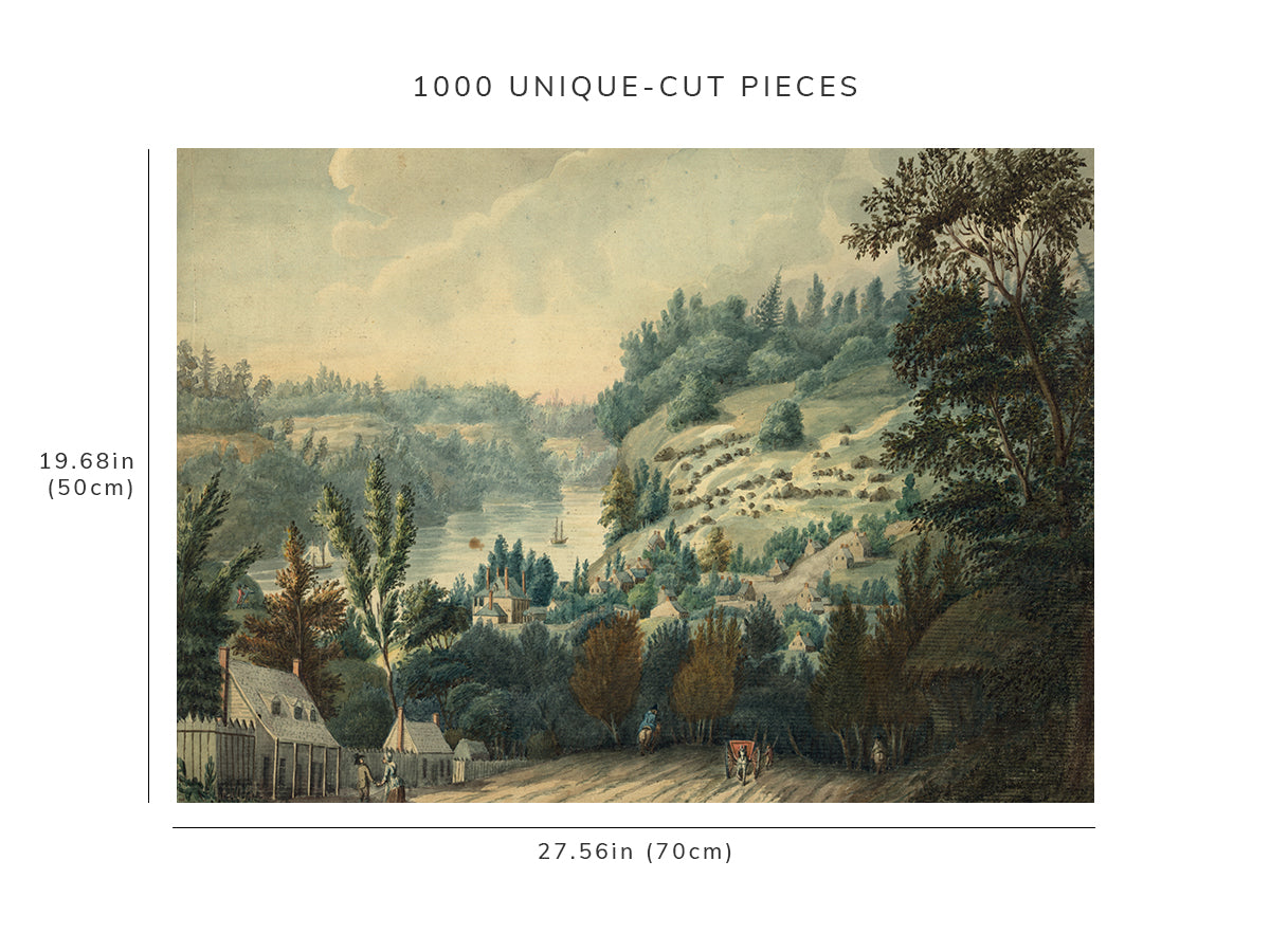 1000 piece puzzle - 1803 | Queenstown | Queenston | Upper Canada on the Niagara | Birthday Present Gifts