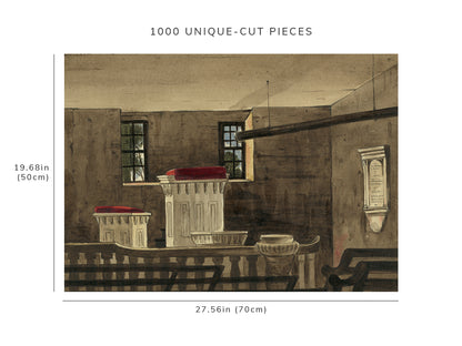 1000 piece puzzle - 1864 | St. Peter's Church, Interior | William McIlvaine | White House, Virginia