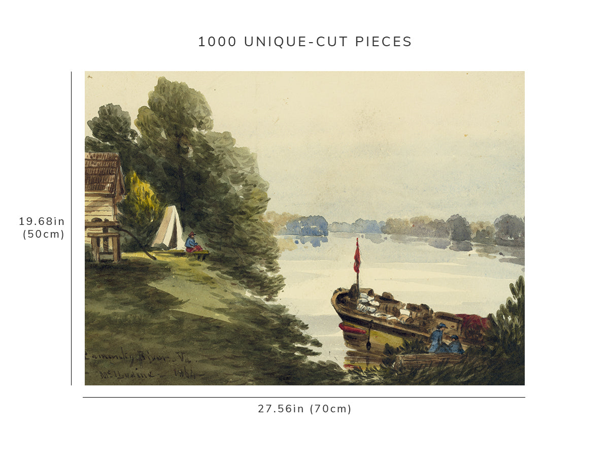 1000 piece puzzle - 1864 | Pamunkey River, Virginia | Union Soldiers | William McIlvaine | American Civil War