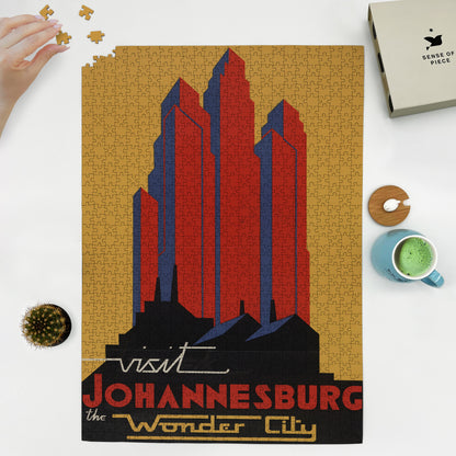 1000 piece puzzle 1939 Visit Johannesburg, the wonder city Jigsaw Puzzle Game for Adults
