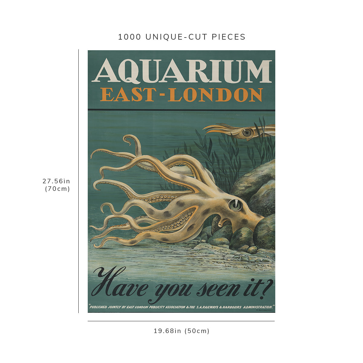 1000 piece puzzle - 1939 | Aquarium | East-London | Have you seen it? | Family Entertainment | Jigsaw games