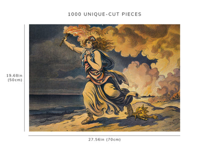 1000 piece puzzle - Ultimate Consumer | Udo J Keppler | Puck | Illustration | Liberty | Plutocracy