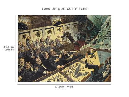 1000 piece puzzle - 1910 | Republican voters' revolt | Birthday Present Gifts | Family Entertainment