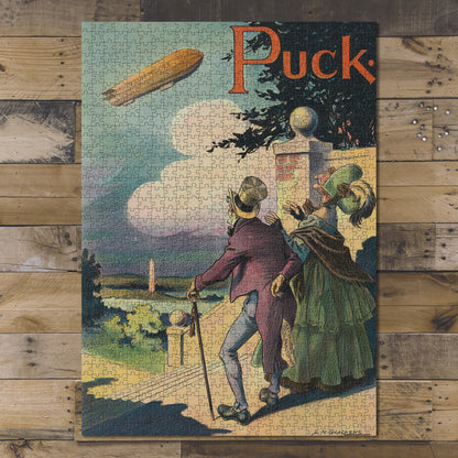 1000 piece puzzle 1911 Photo of Puck Set in their ways Glackens Republican Democratic