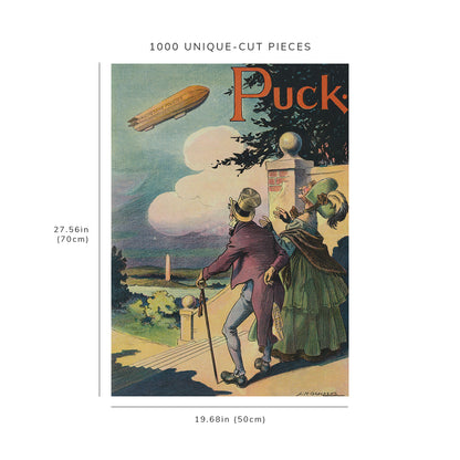 1000 piece puzzle - 1911 | Photo of Puck | Set in their ways | Glackens | Republican | Democratic