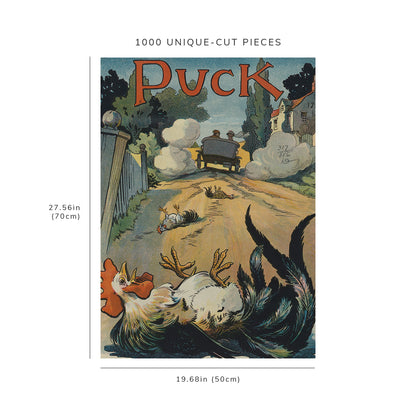 1000 piece puzzle - 1911 | Photo of Puck | Why does a chicken cross the road? | Glackens | Country Road