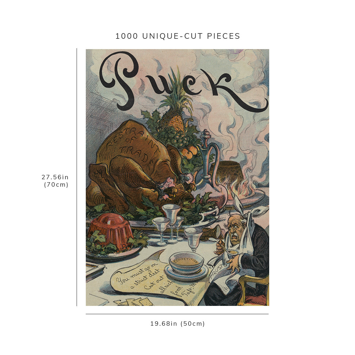 1000 piece puzzle - 1911 | Photo of Puck | Doctor's orders | Keppler | Thanksgiving | Tariffs | Reform