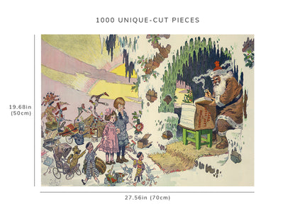 1000 piece puzzle - 1911 | Photo of Puck | A Christmas Nightmare | Will Crawford | Santa Claus