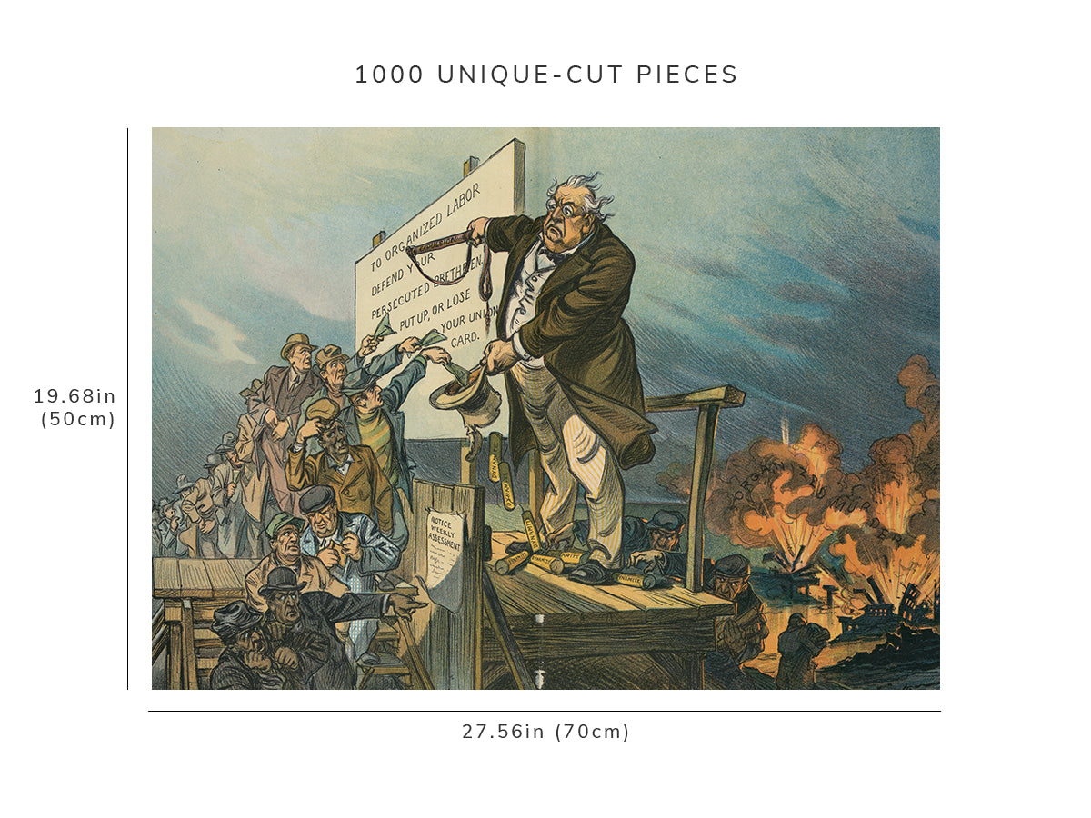 1000 piece puzzle - 1912 | Photo of Puck | The Magic Hat | Keppler | Labor Unions | Samuel Gompers | Expulsion