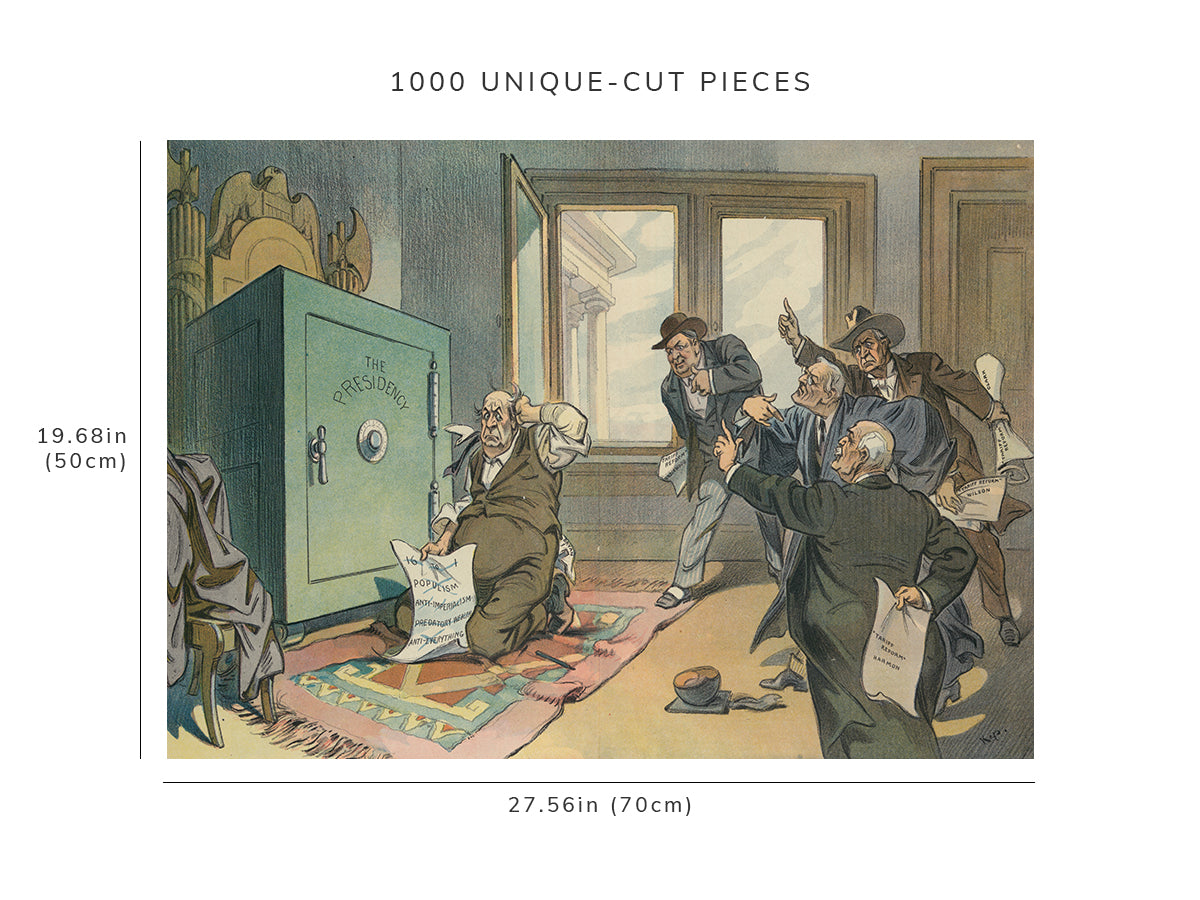 1000 piece puzzle - 1912 | Photo of Puck | The Combination | Keppler | Bryan | Underwood | Clark | Wilson | Harmon | 1000 piece puzzle