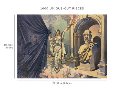 1000 piece puzzle - 1913 | Photo of Puck | Morgan & Posterity | Keppler | Pierpont | J.P. Morgan | Ticker Tape