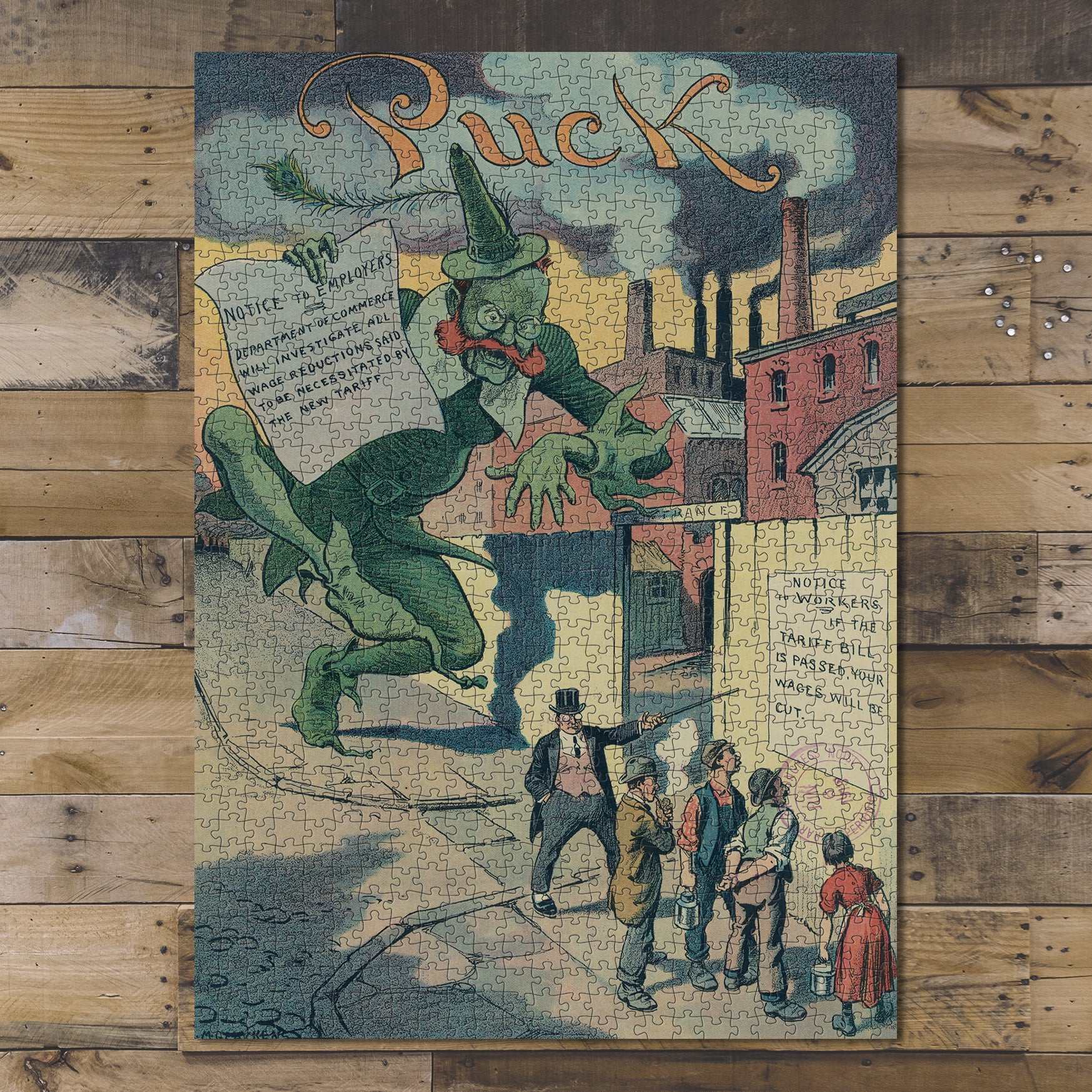 1000 piece puzzle 1913 Photo of Puck The Goblin will get you if you don't watch out! Glackens