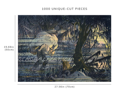 1000 piece puzzle - 1913 | Photo of Puck | Pilgrim Elliott's Progress | Keppler | Howard Elliott | Wetlands